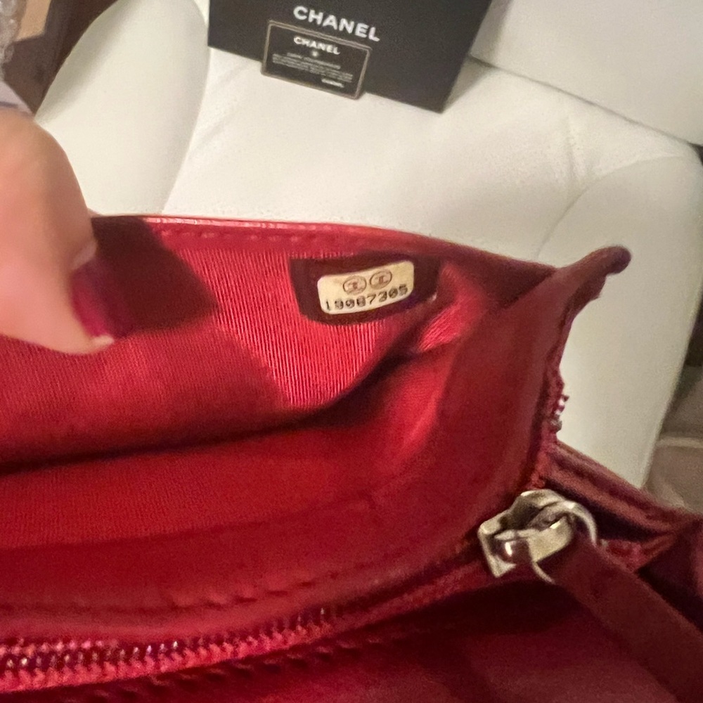 Chanel Red Quilted Clutch/Wallet - Picture 3 of 3